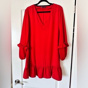 Zara red dress